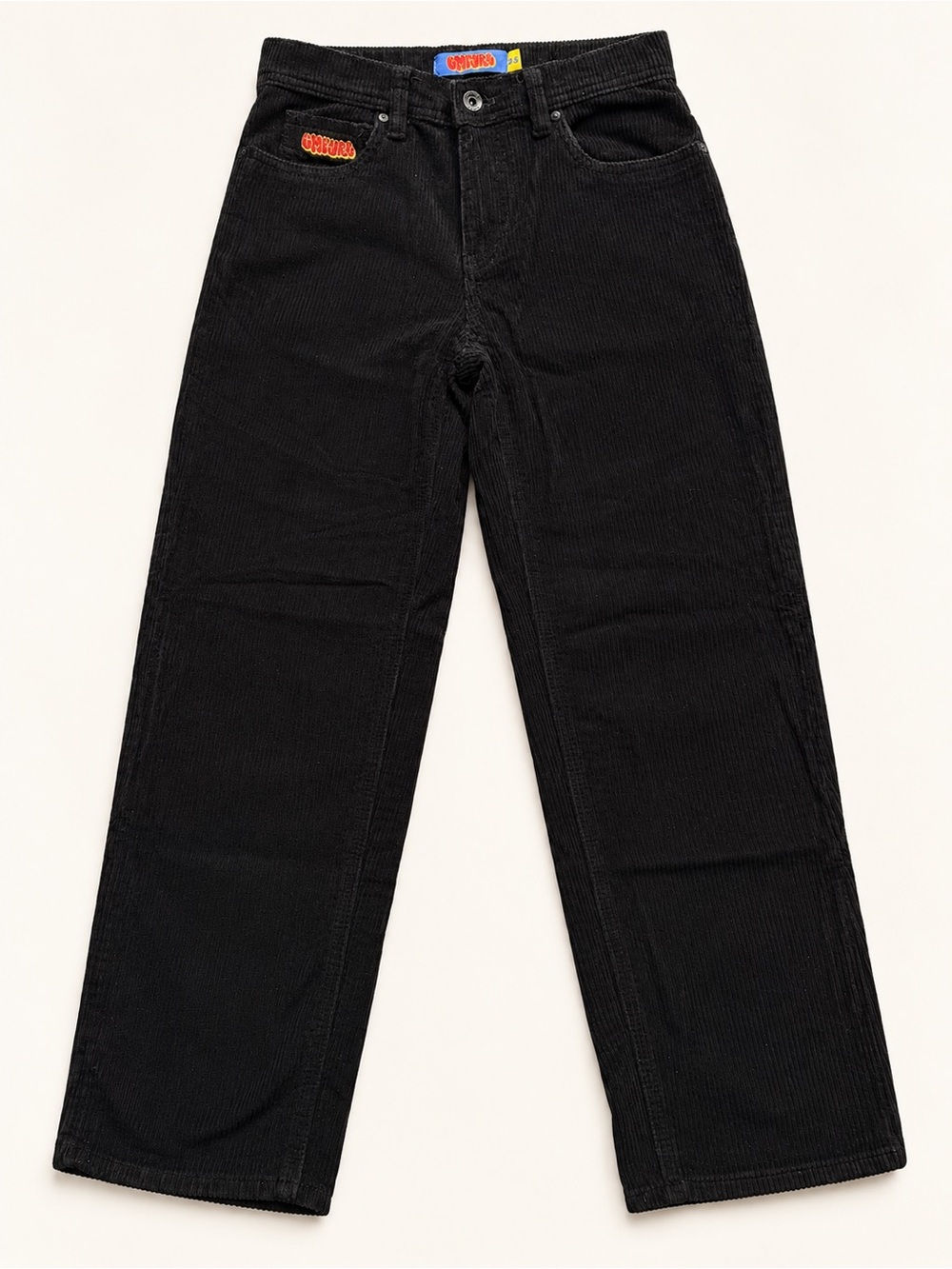 Empyre Relax Black Corduroy Straight Leg Skate Pants Size 25